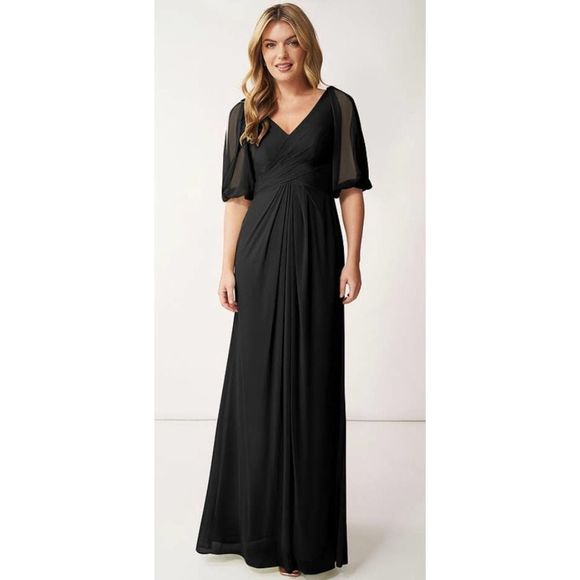 Azazie Dresses & Skirts - Azazie Noelia Black Bridesmaid Dress Size 20